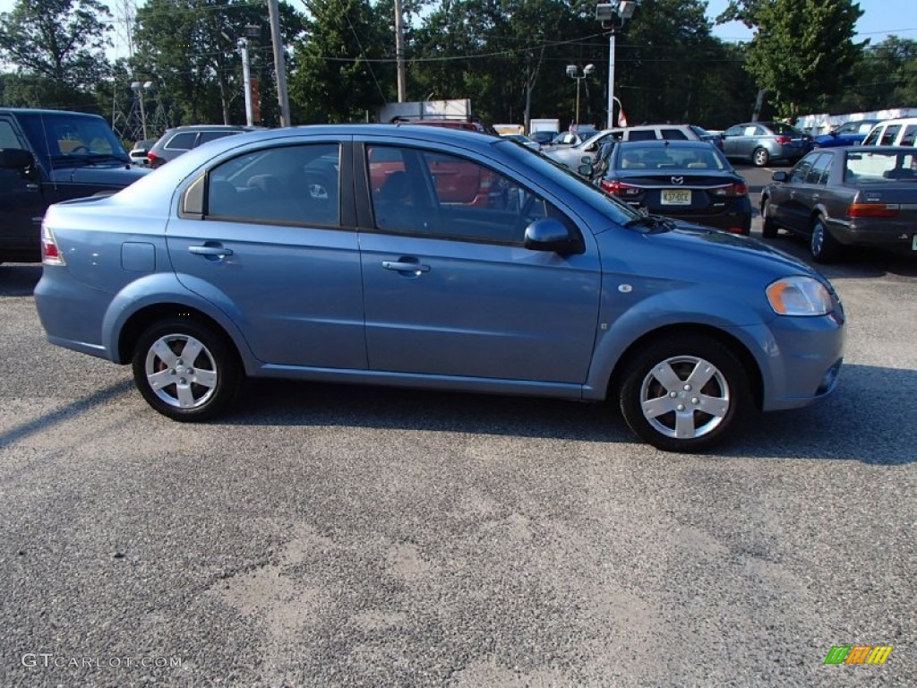 2007 Aveo LS Sedan - Icelandic Blue / Charcoal Black photo #7