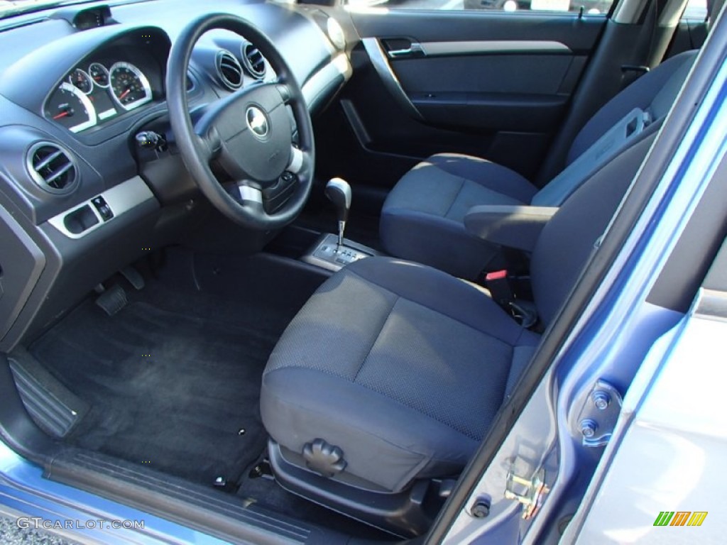 2007 Aveo LS Sedan - Icelandic Blue / Charcoal Black photo #10