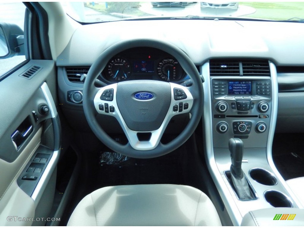 2013 Ford Edge SE EcoBoost Medium Light Stone Dashboard Photo #83470625