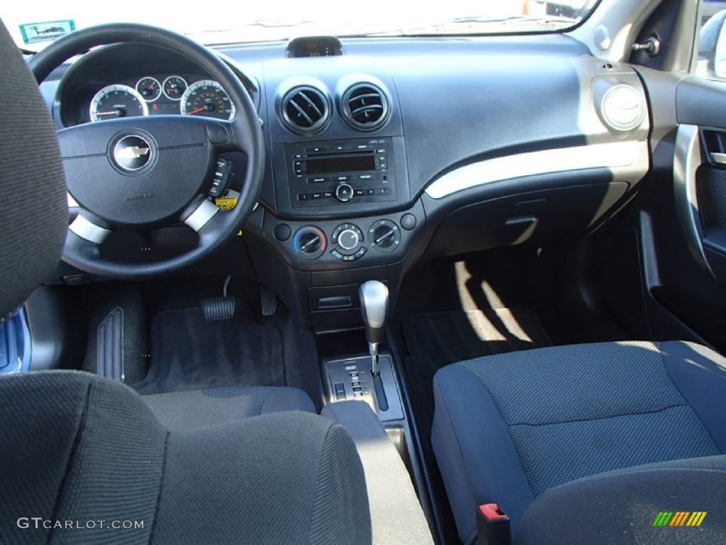 2007 Aveo LS Sedan - Icelandic Blue / Charcoal Black photo #12