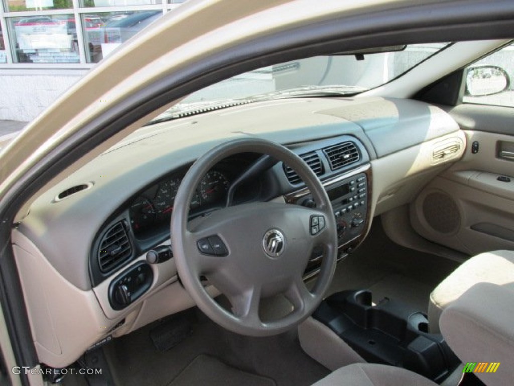 2001 Mercury Sable GS Wagon Medium Parchment Dashboard Photo #83470704
