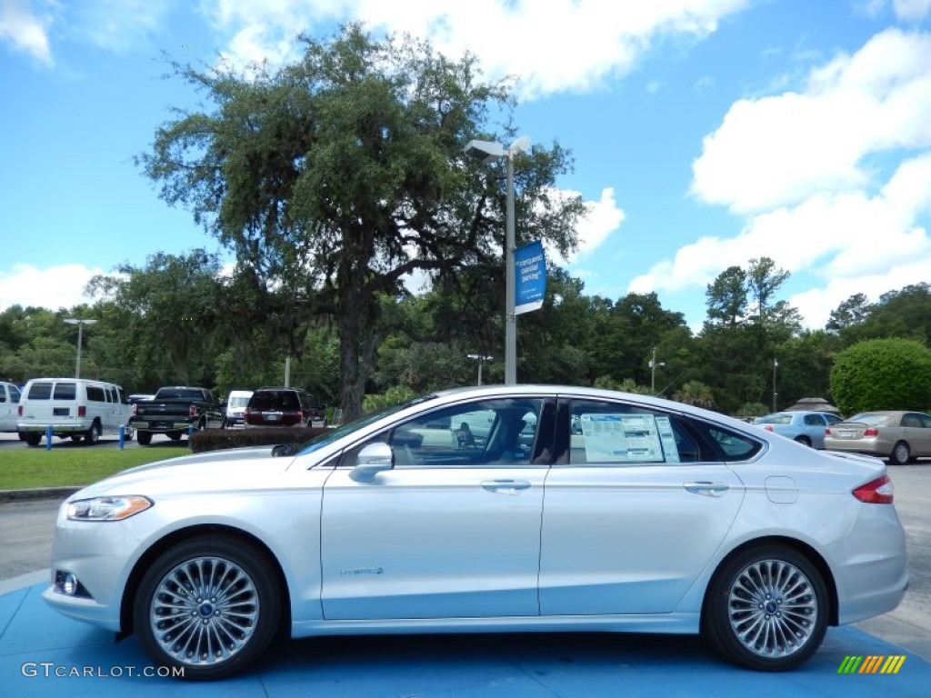 Ingot Silver Metallic 2013 Ford Fusion Hybrid Titanium Exterior Photo #83470791