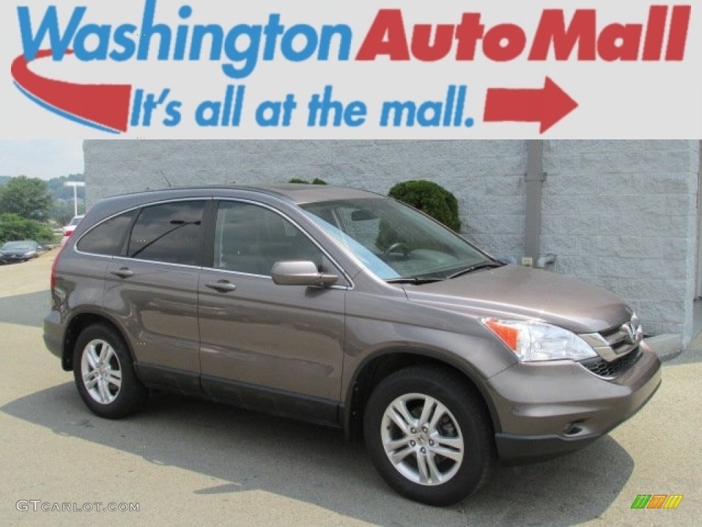 2010 CR-V EX-L AWD - Urban Titanium Metallic / Black photo #1