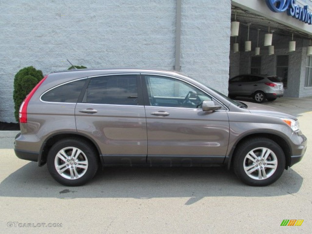 2010 CR-V EX-L AWD - Urban Titanium Metallic / Black photo #2