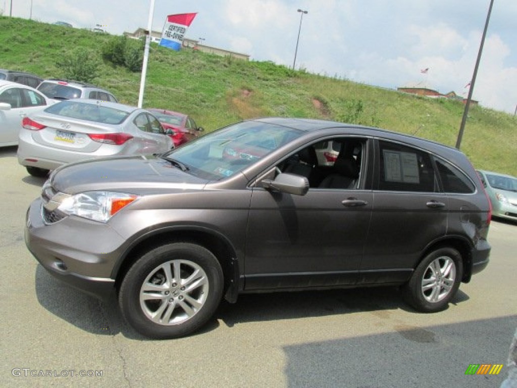 2010 CR-V EX-L AWD - Urban Titanium Metallic / Black photo #7