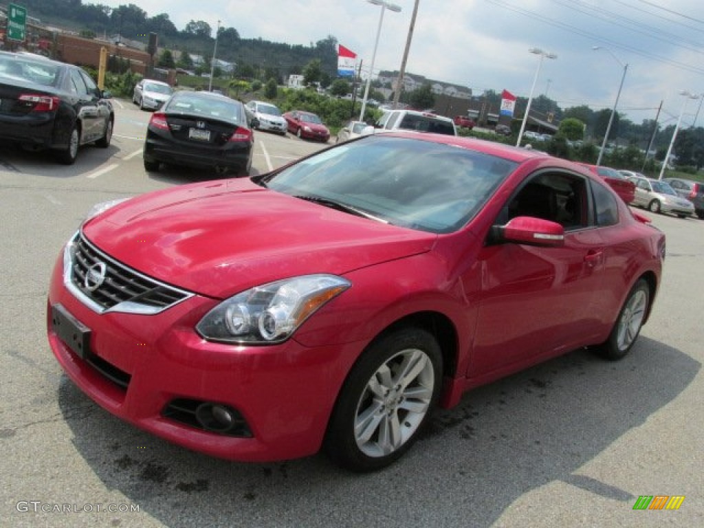 2010 Altima 2.5 S Coupe - Red Alert / Charcoal photo #6