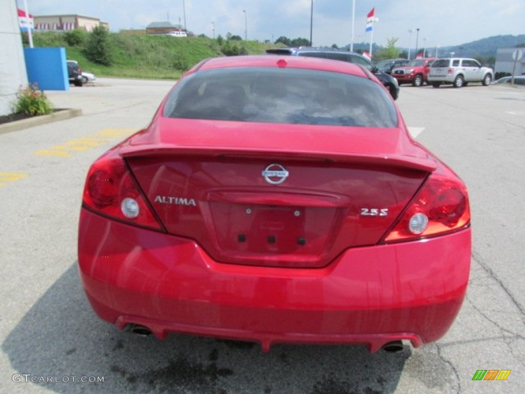 2010 Altima 2.5 S Coupe - Red Alert / Charcoal photo #9