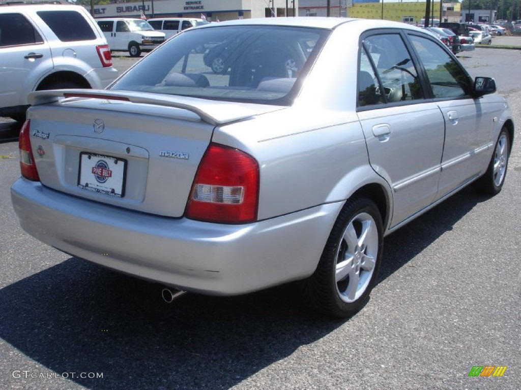 2002 Protege LX - Sunlight Silver Metallic / Gray photo #4