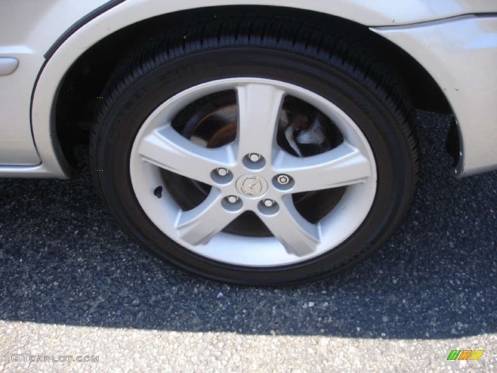 2002 Protege LX - Sunlight Silver Metallic / Gray photo #8