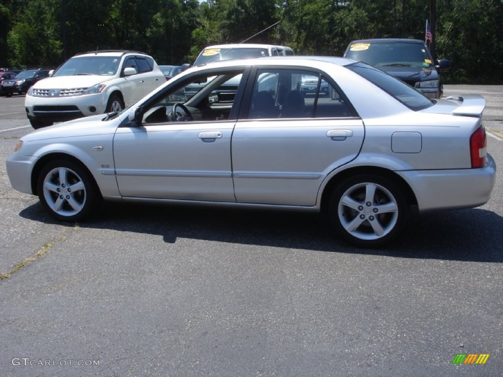 2002 Protege LX - Sunlight Silver Metallic / Gray photo #9