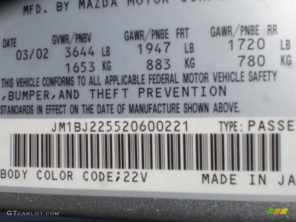 2002 Protege LX - Sunlight Silver Metallic / Gray photo #15