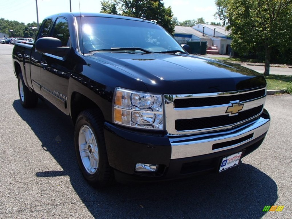 2009 Silverado 1500 LT Extended Cab - Black / Ebony photo #3