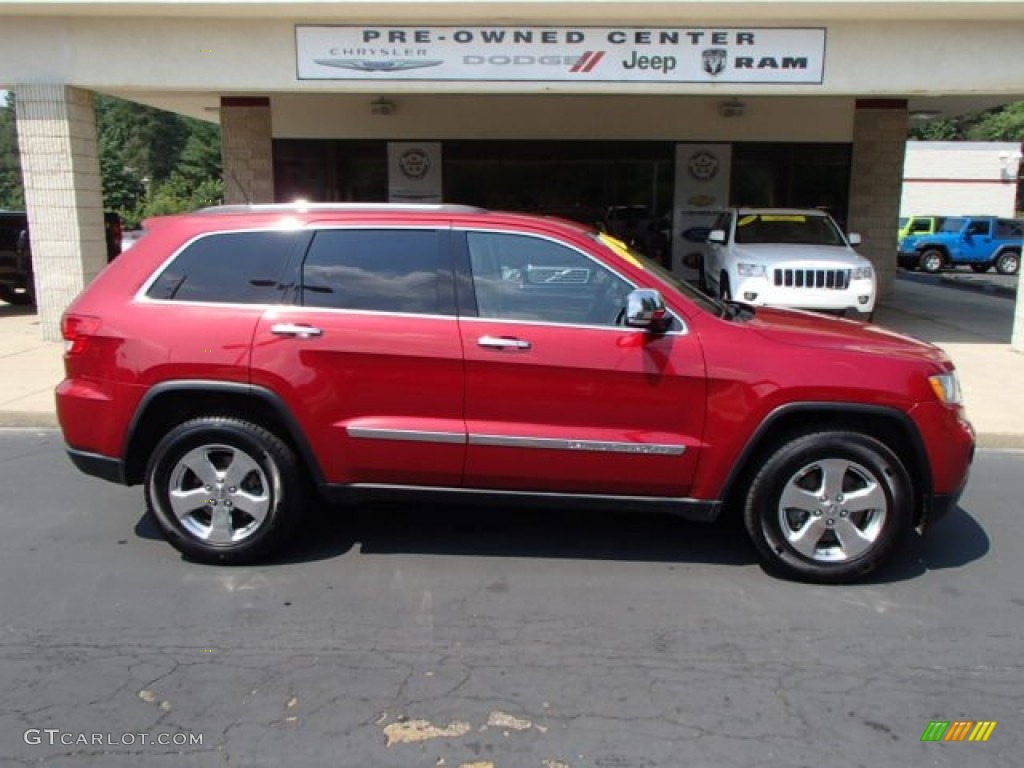 2011 Grand Cherokee Limited 4x4 - Inferno Red Crystal Pearl / Black/Light Frost Beige photo #1