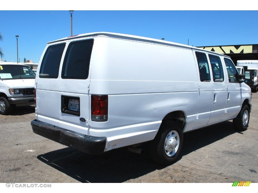 2008 E Series Van E350 Super Duty Commericial Extended - Oxford White / Medium Flint photo #3