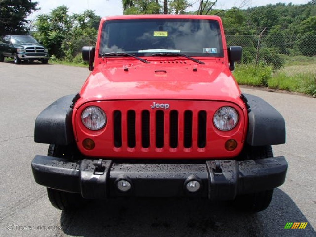 2013 Wrangler Unlimited Sport S 4x4 - Rock Lobster Red / Black photo #3
