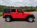 2013 Rock Lobster Red Jeep Wrangler Unlimited Sport S 4x4  photo #5