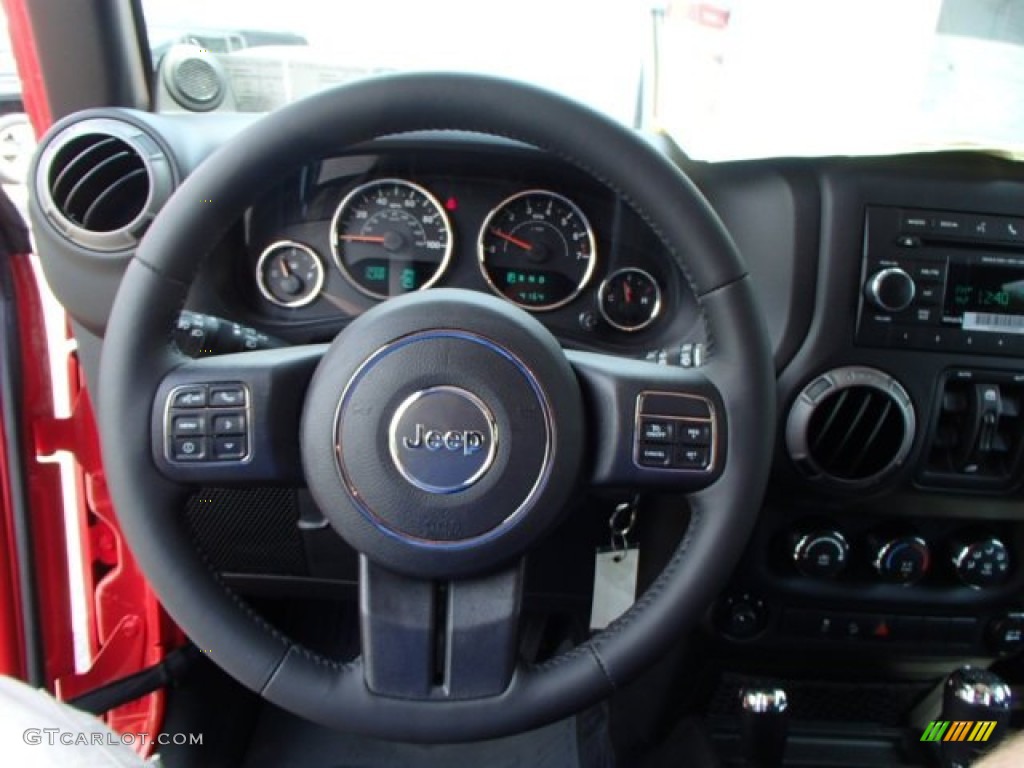 2013 Wrangler Unlimited Sport S 4x4 - Rock Lobster Red / Black photo #19