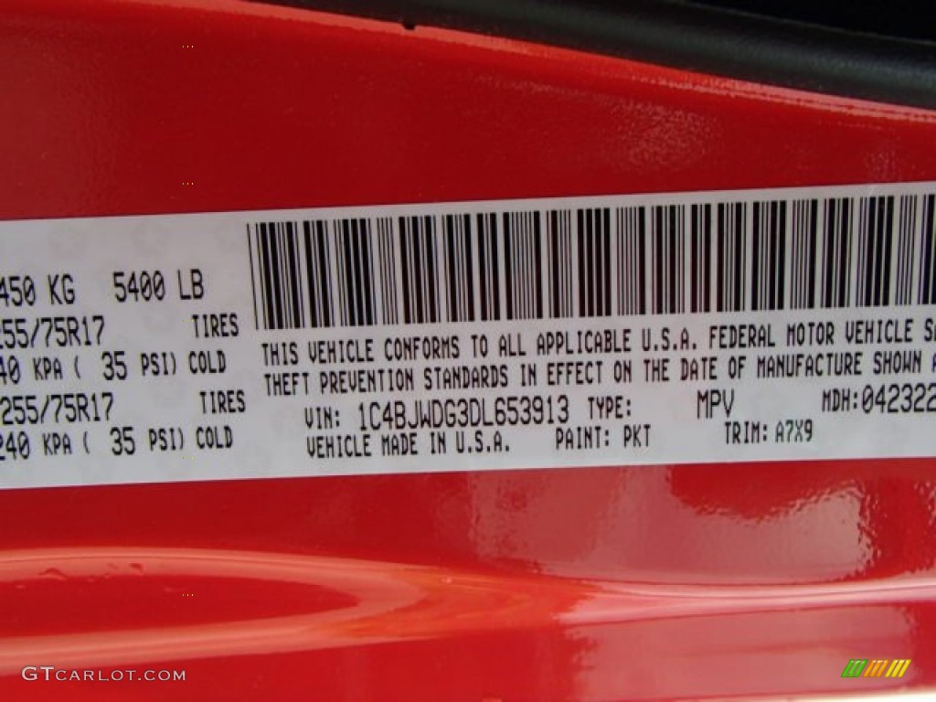 2013 Wrangler Unlimited Sport S 4x4 - Rock Lobster Red / Black photo #20
