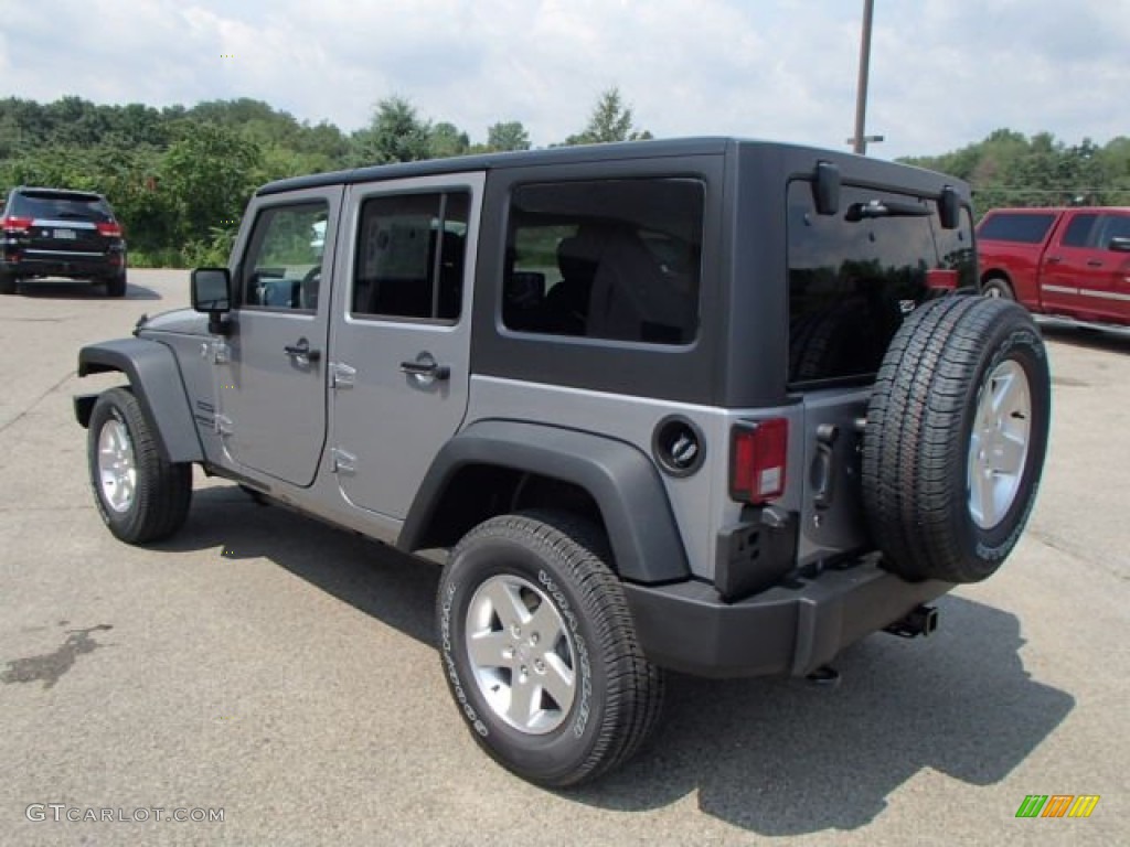 2013 Wrangler Unlimited Sport S 4x4 - Billet Silver Metallic / Black photo #8