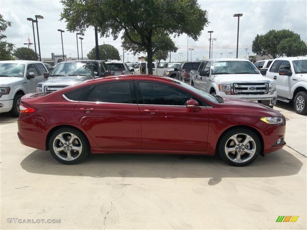 2013 Fusion SE 1.6 EcoBoost - Ruby Red Metallic / Charcoal Black photo #7