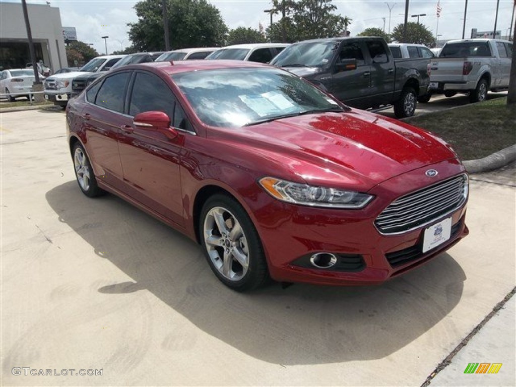 2013 Fusion SE 1.6 EcoBoost - Ruby Red Metallic / Charcoal Black photo #8