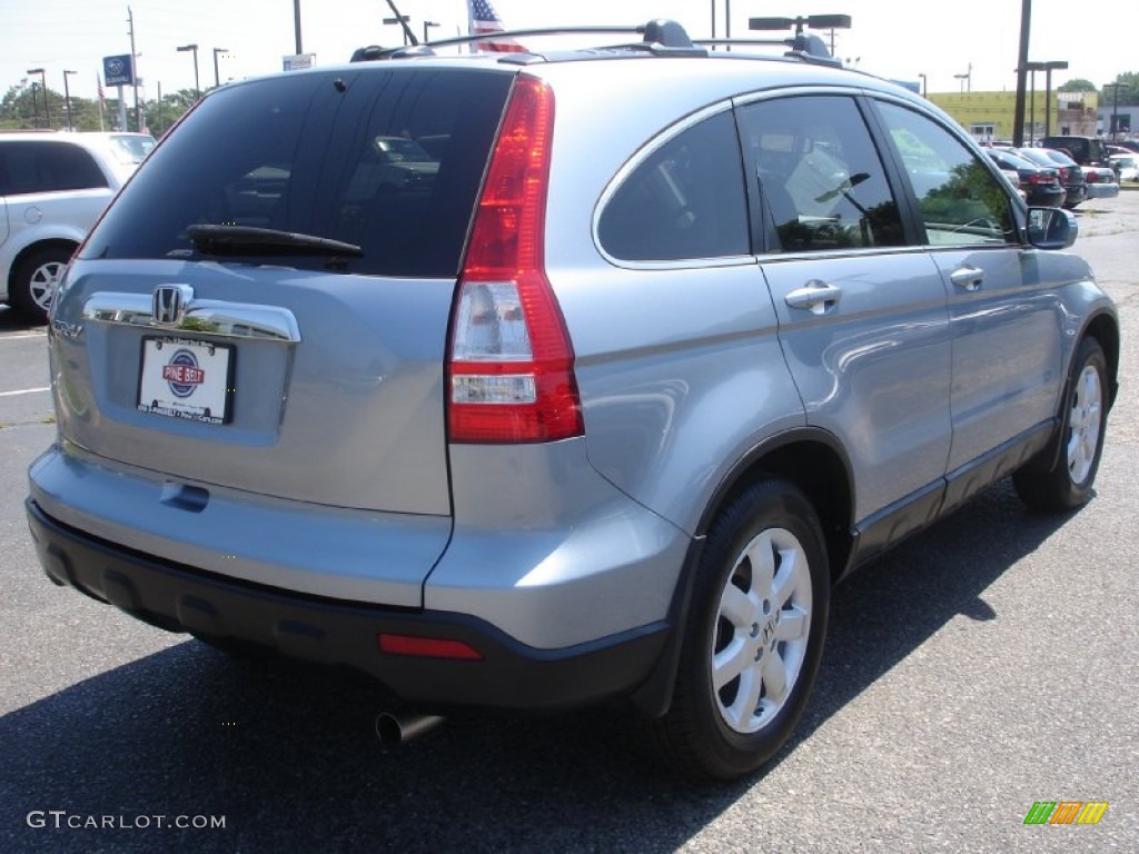 2008 CR-V EX-L 4WD - Glacier Blue Metallic / Gray photo #4