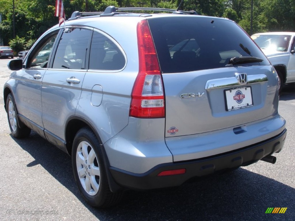 2008 CR-V EX-L 4WD - Glacier Blue Metallic / Gray photo #6