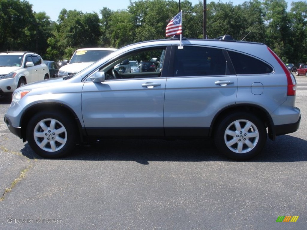 2008 CR-V EX-L 4WD - Glacier Blue Metallic / Gray photo #9