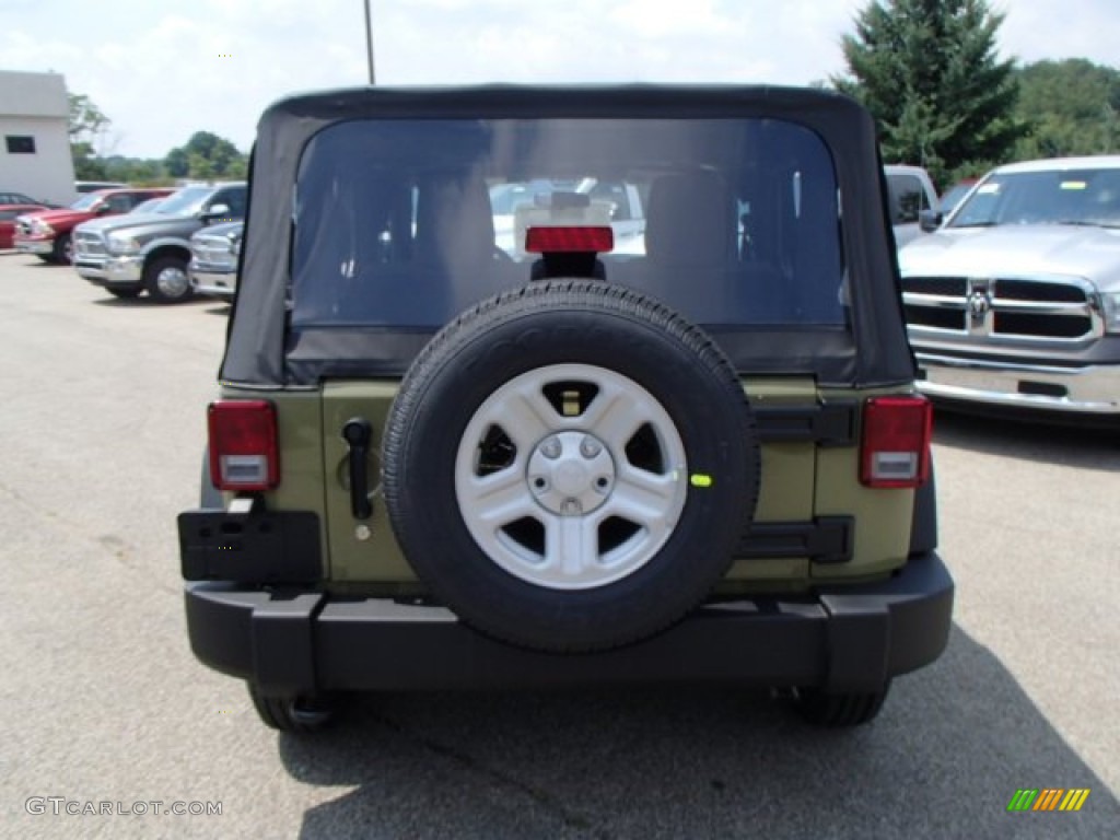 2013 Wrangler Sport 4x4 - Commando Green / Black photo #7