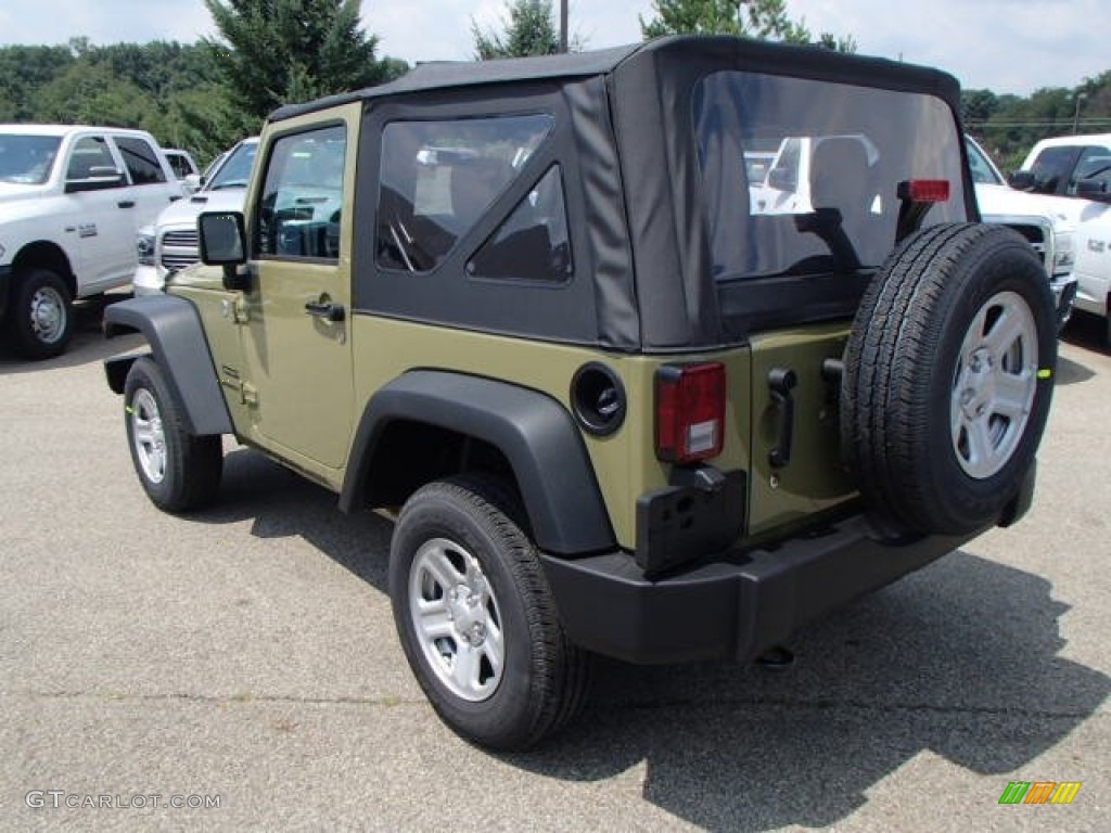 2013 Wrangler Sport 4x4 - Commando Green / Black photo #8