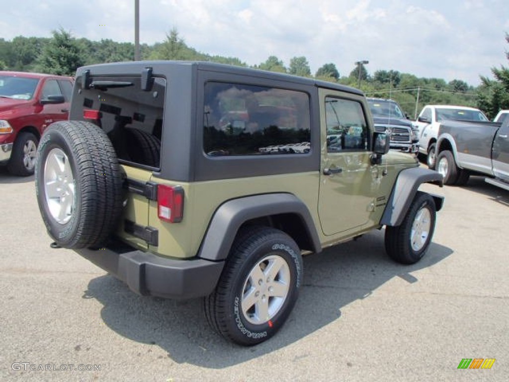 2013 Wrangler Sport S 4x4 - Commando Green / Black photo #6
