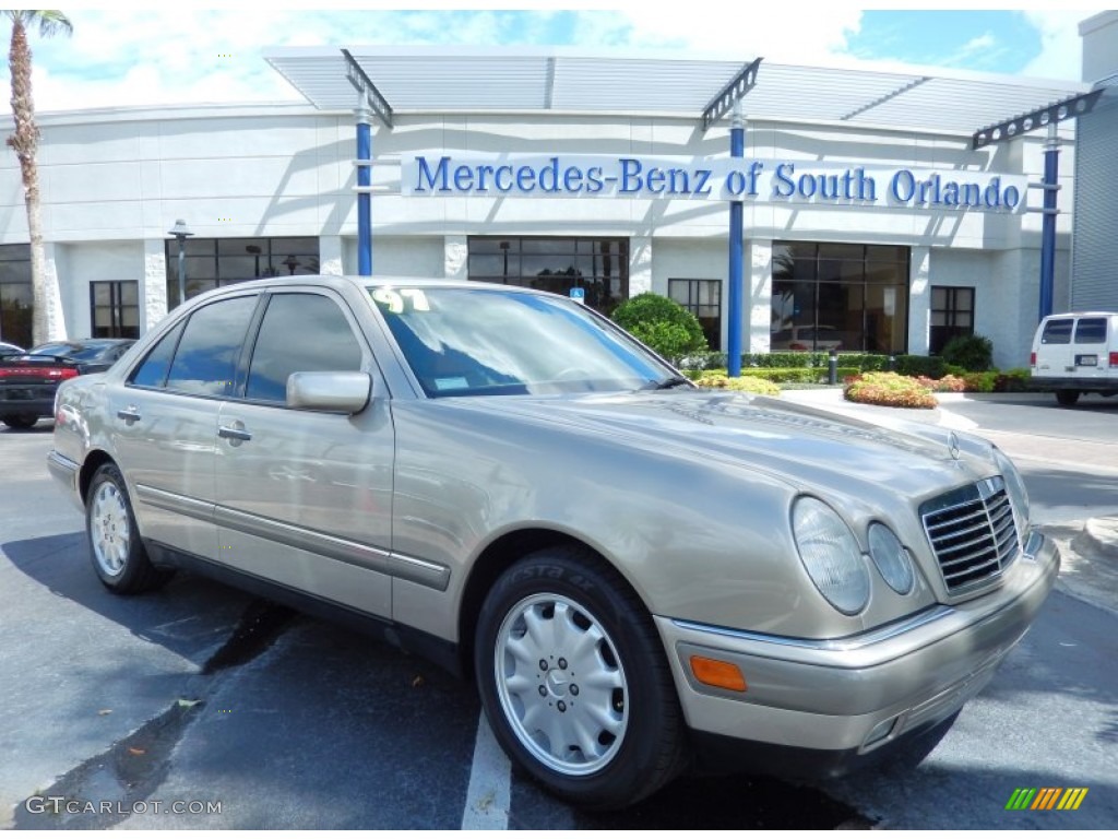 1997 E 320 Sedan - Smoke Silver Metallic / Parchment photo #1