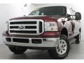 2005 Dark Toreador Red Metallic Ford F250 Super Duty XLT SuperCab 4x4  photo #2