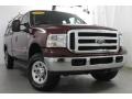 2005 Dark Toreador Red Metallic Ford F250 Super Duty XLT SuperCab 4x4  photo #4