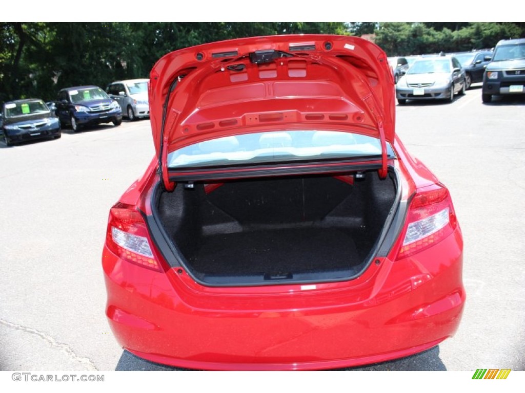 2012 Civic EX Coupe - Rallye Red / Gray photo #8