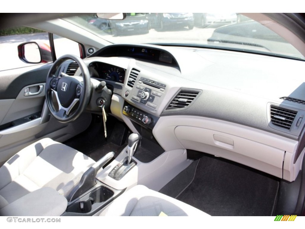 2012 Civic EX Coupe - Rallye Red / Gray photo #9