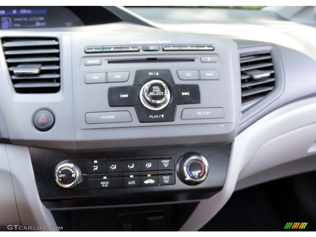 2012 Civic EX Coupe - Rallye Red / Gray photo #12