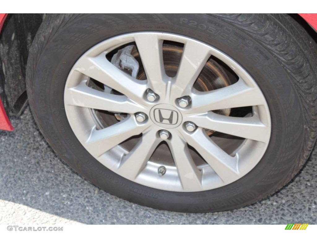 2012 Civic EX Coupe - Rallye Red / Gray photo #21