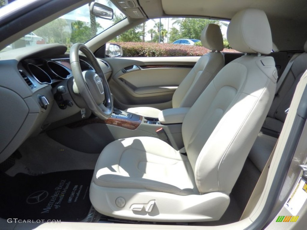 2011 A5 2.0T Convertible - Aurum Beige Metallic / Cardamom Beige photo #18