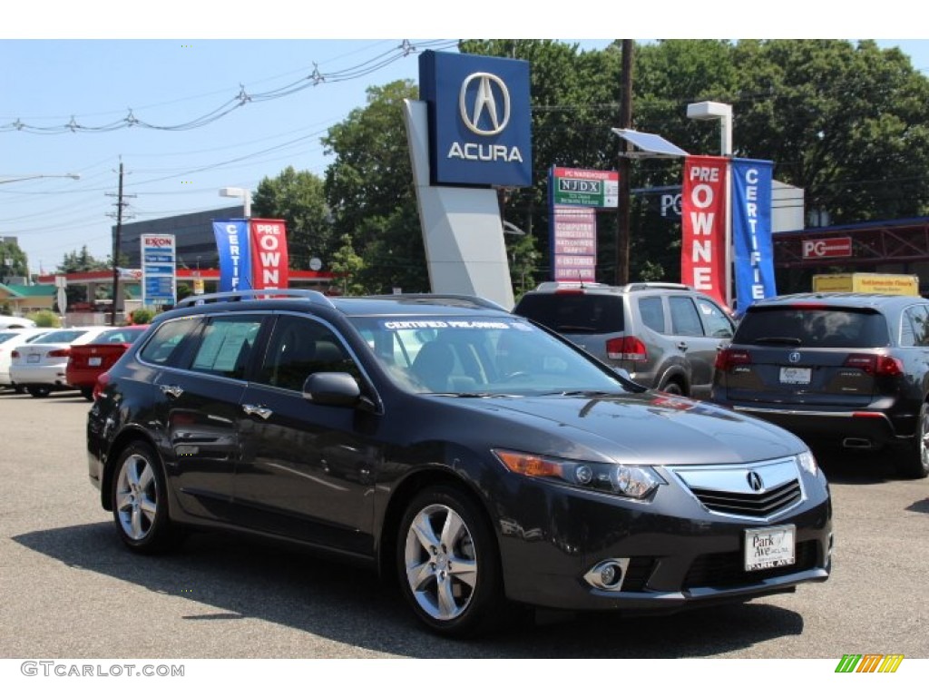 2012 TSX Sport Wagon - Graphite Luster Metallic / Ebony photo #1