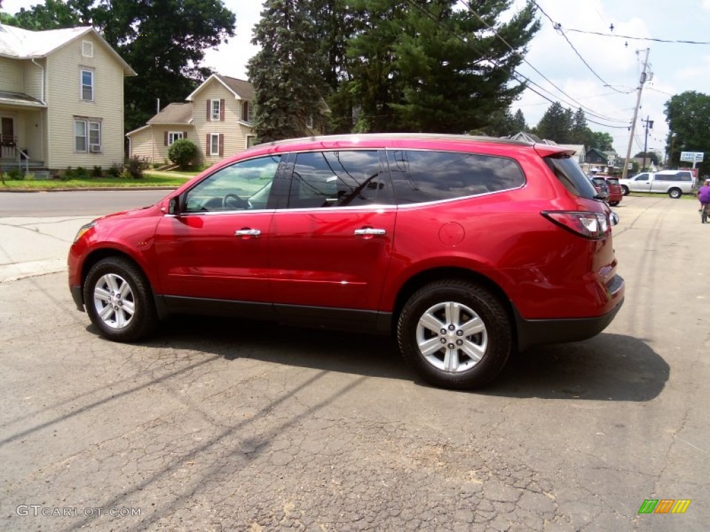 2014 Traverse LT AWD - Crystal Red Tintcoat / Ebony photo #5