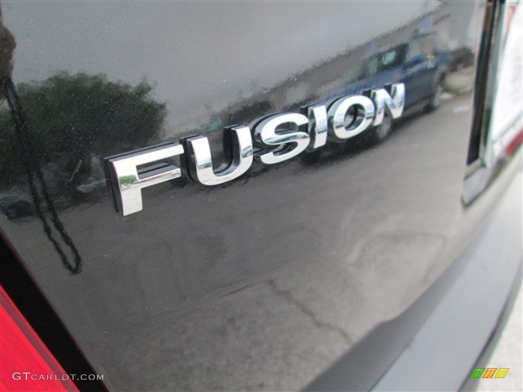 2012 Fusion SEL V6 - Tuxedo Black Metallic / Camel photo #6