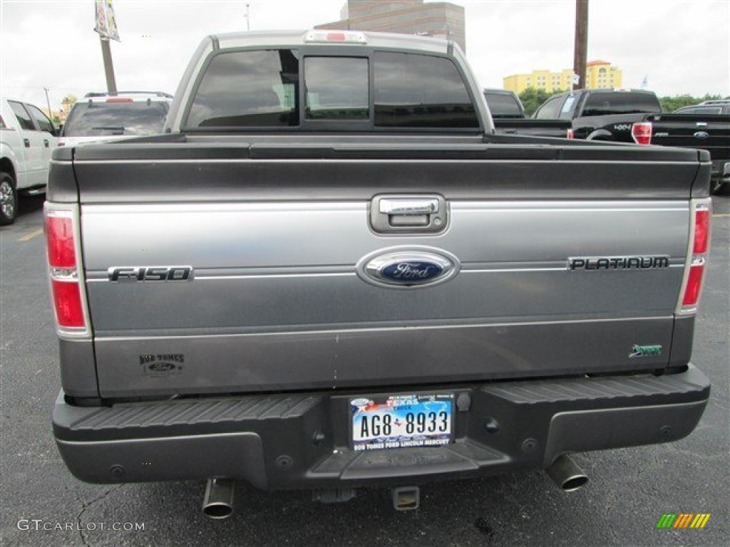 2010 F150 Platinum SuperCrew - Sterling Grey Metallic / Sienna Brown Leather/Black photo #5