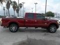 2013 Ruby Red Metallic Ford F250 Super Duty Platinum Crew Cab 4x4  photo #6