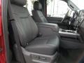 2013 Ford F250 Super Duty Platinum Black Leather Interior Front Seat Photo