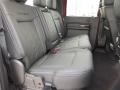 2013 Ford F250 Super Duty Platinum Black Leather Interior Rear Seat Photo