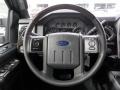 2013 Ford F250 Super Duty Platinum Black Leather Interior Steering Wheel Photo