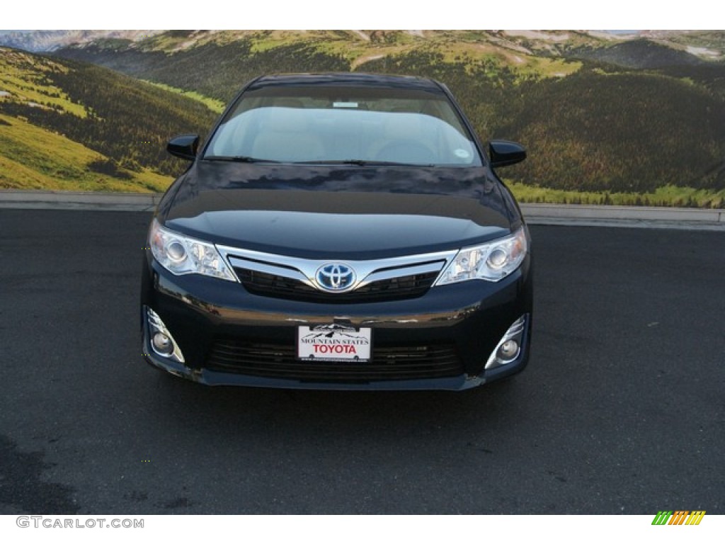 2013 Camry Hybrid XLE - Cosmic Gray Metallic / Ivory photo #3