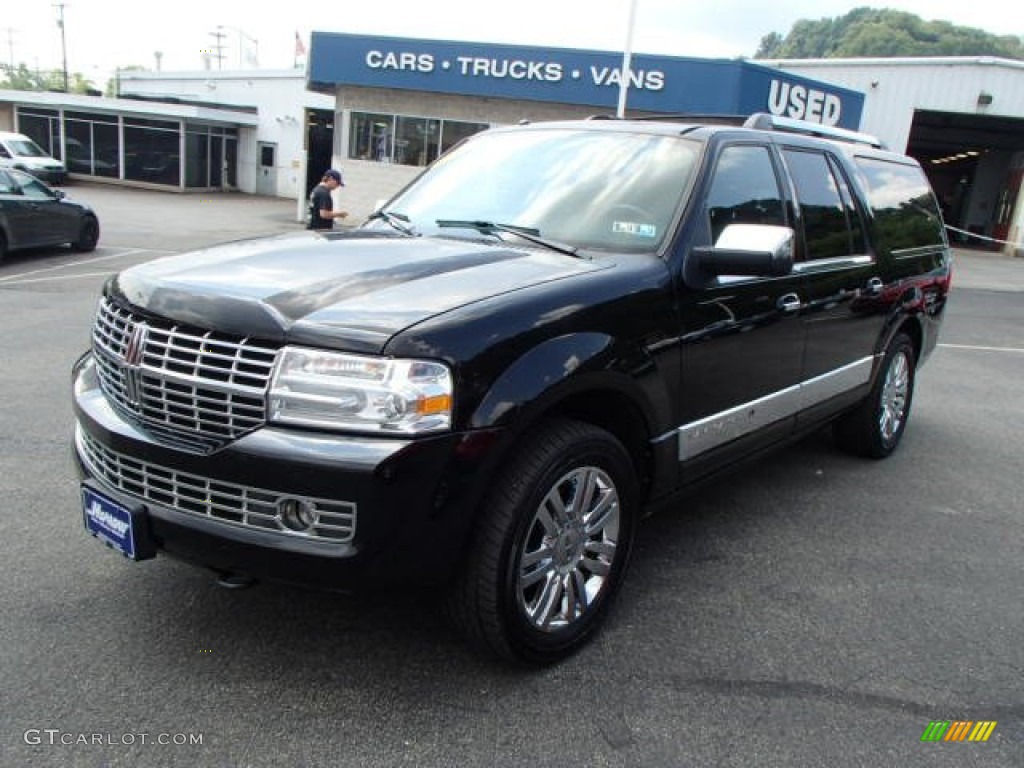 2007 Navigator L Luxury 4x4 - Black / Charcoal/Caramel photo #4