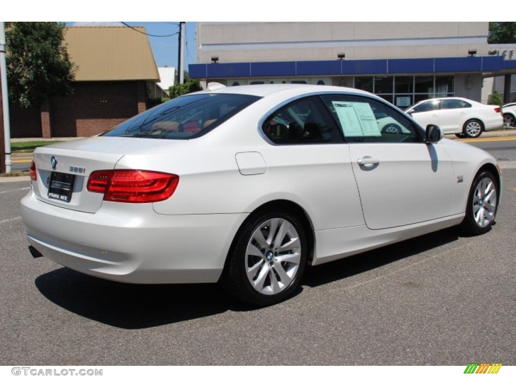 2011 3 Series 328i xDrive Coupe - Mineral White Metallic / Saddle Brown Dakota Leather photo #5